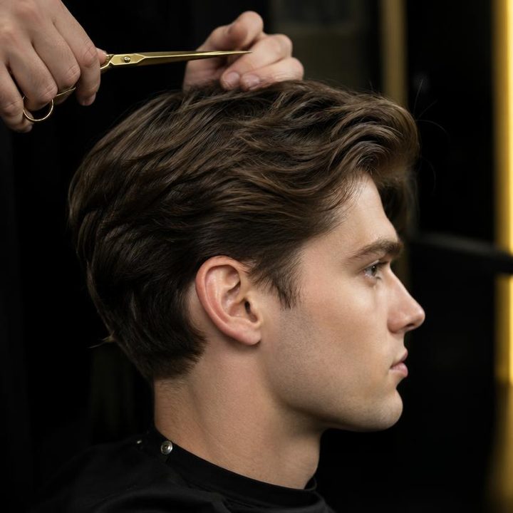 Coupe homme texturée